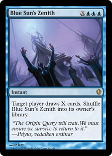 Blue Sun's Zenith - Commander 2013 Edition