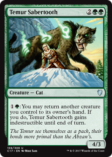 Temur Sabertooth - Commander 2017