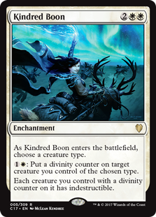 Kindred Boon - Commander 2017