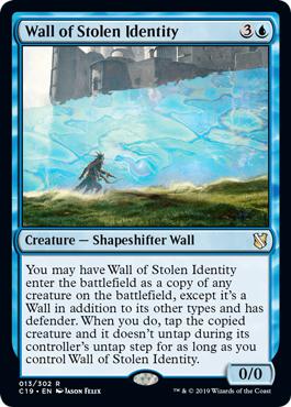 Wall of Stolen Identity - Commander 2019