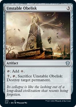 Unstable Obelisk - Commander 2021