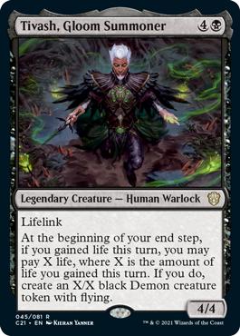 Tivash, Gloom Summoner - Commander 2021