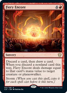 Fiery Encore - Commander 2021