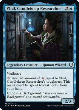 Vhal, Candlekeep Researcher - Commander Legends: Battle for Baldur's Gate