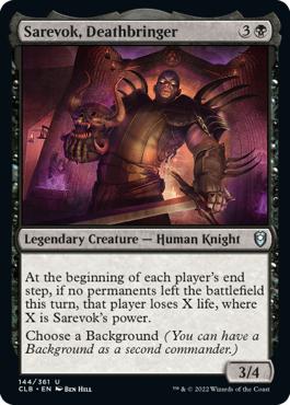 Sarevok, Deathbringer - Commander Legends: Battle for Baldur's Gate