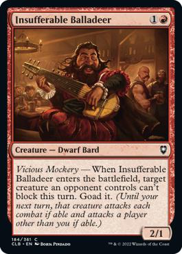 Insufferable Balladeer - Commander Legends: Battle for Baldur's Gate