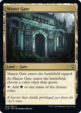 Manor Gate - Commander Legends: Battle for Baldur's Gate