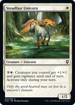 Steadfast Unicorn - Commander Legends: Battle for Baldur's Gate