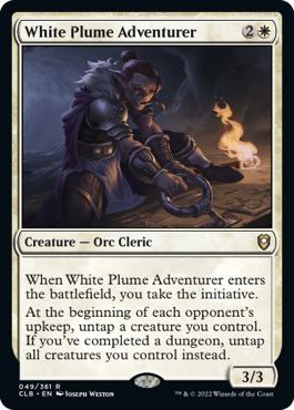 White Plume Adventurer - Commander Legends: Battle for Baldur's Gate
