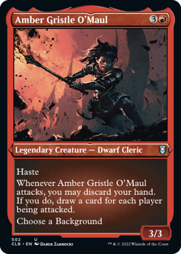 Amber Gristle O'Maul - Commander Legends: Battle for Baldur's Gate