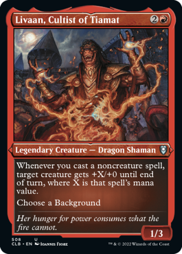 Livaan, Cultist of Tiamat - Commander Legends: Battle for Baldur's Gate