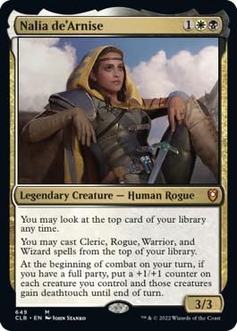 Nalia de'Arnise - Commander Legends: Battle for Baldur's Gate