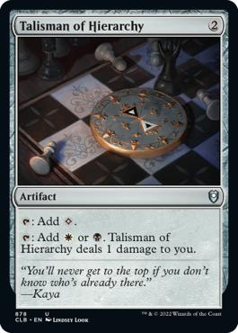 Talisman of Hierarchy - Commander Legends: Battle for Baldur's Gate