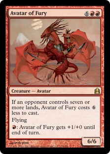 Avatar of Fury - Magic: The Gathering-Commander