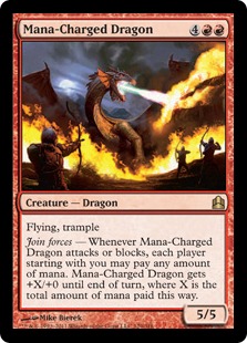 Mana-Charged Dragon - Magic: The Gathering-Commander