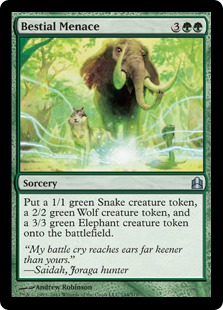 Bestial Menace - Magic: The Gathering-Commander