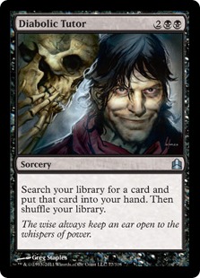 Diabolic Tutor - Magic: The Gathering-Commander