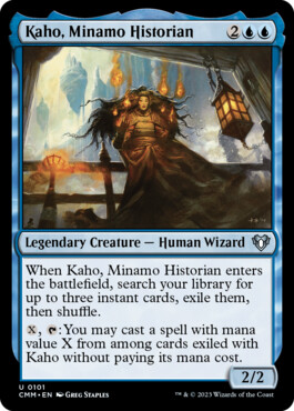 Kaho, Minamo Historian - Commander Masters