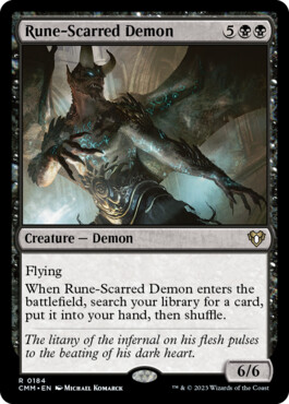 Rune-Scarred Demon - Commander Masters