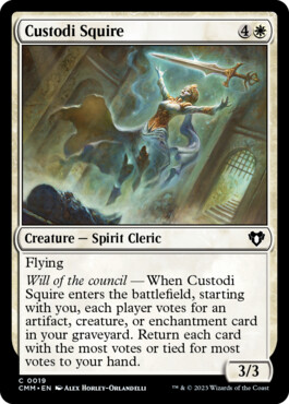 Custodi Squire - Commander Masters