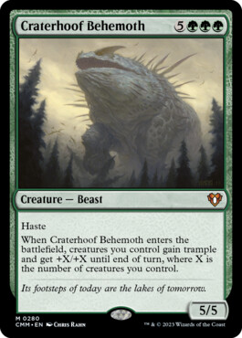 Craterhoof Behemoth - Commander Masters