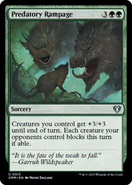 Predatory Rampage - Commander Masters