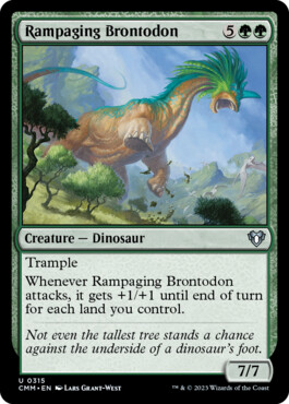 Rampaging Brontodon - Commander Masters