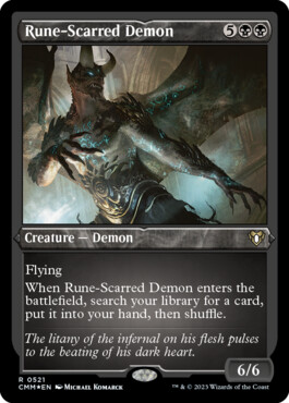 Rune-Scarred Demon - Commander Masters