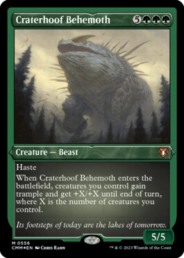 Craterhoof Behemoth - Commander Masters