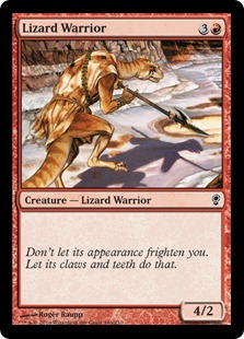 Lizard Warrior - Magic: The Gathering—Conspiracy