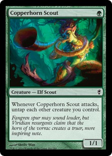 Copperhorn Scout - Magic: The Gathering—Conspiracy