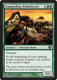 Stampeding Wildebeests - Duel Decks: Garruk vs. Liliana