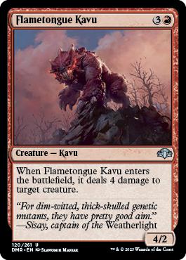 Flametongue Kavu - Dominaria Remastered