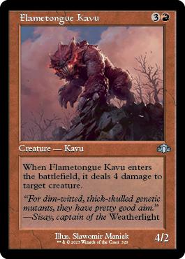 Flametongue Kavu - Dominaria Remastered