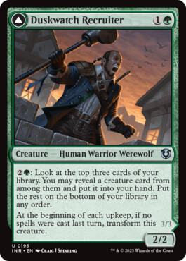 Duskwatch Recruiter -> Krallenhorde Howler - Innistrad Remastered