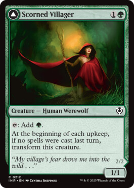 Scorned Villager -> Moonscarred Werewolf - Innistrad Remastered