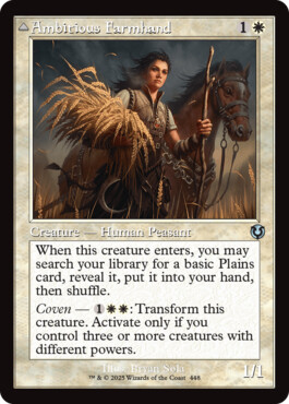 Ambitious Farmhand -> Seasoned Cathar - Innistrad Remastered