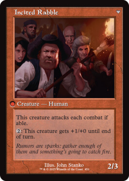 Incited Rabble - Innistrad Remastered