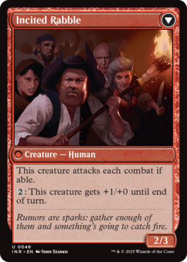 Incited Rabble - Innistrad Remastered
