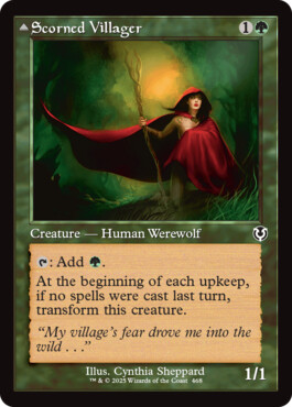 Scorned Villager -> Moonscarred Werewolf - Innistrad Remastered