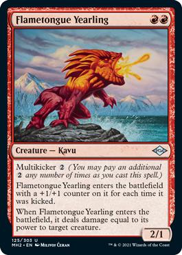 Flametongue Yearling - Modern Horizon 2