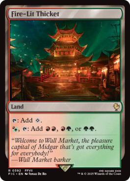 Fire-Lit Thicket - Final Fantasy Commander