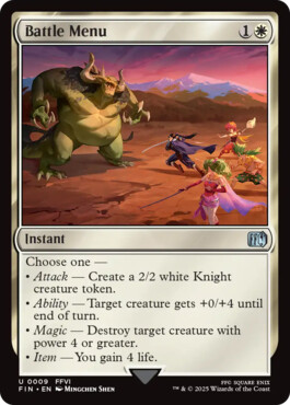 Battle Menu - Final Fantasy