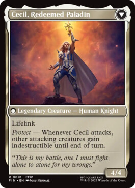 Cecil, Redeemed Paladin - Final Fantasy