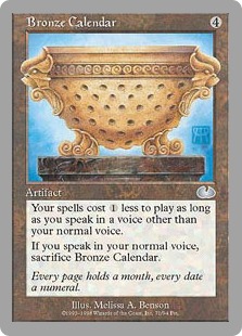 Bronze Calendar - Unglued