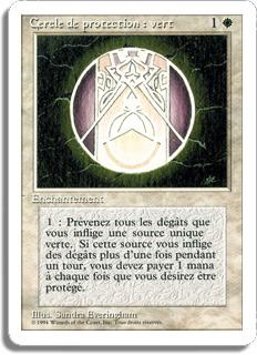 Cercle de protection : vert - 3ième Edition (non limitée)