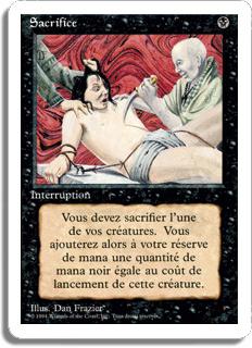 Sacrifice - 3ième Edition (non limitée)