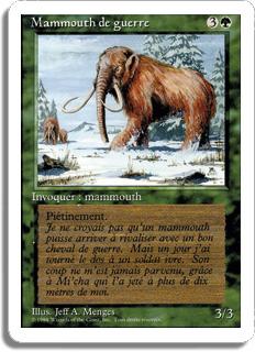 Mammouth de guerre - 3ième Edition (non limitée)