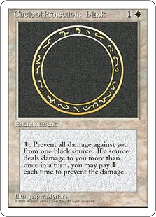 Cercle de protection : noir - 4ième Edition