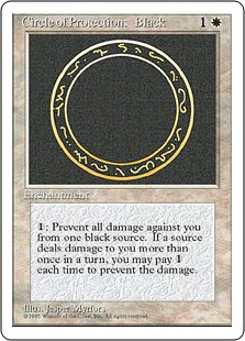Cercle de protection : noir - 4ième Edition